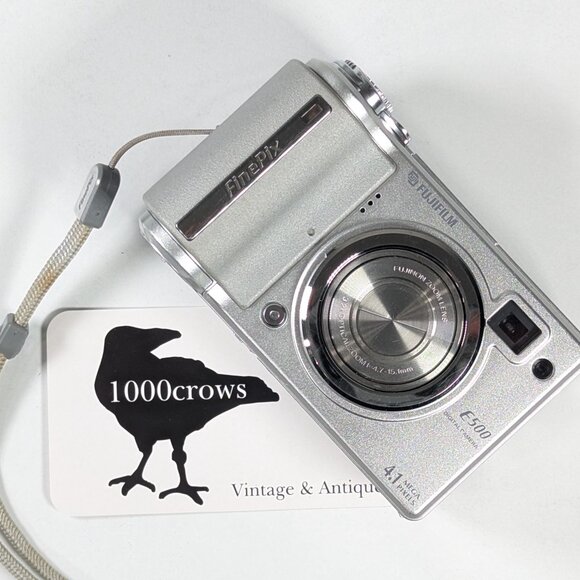 Fujifilm Finepix E Series E500 4.1MP Digital Camera Silver Case WORKS - Picture 12 of 12